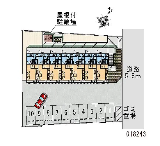 ★手数料０円★秋田市飯島飯田２丁目　月極駐車場（LP）